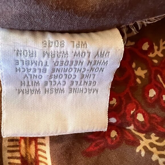 Martha Stewart Queen Size Floral Comforter Floral Print Comforter In Earthy Tone - Picture 12 of 14